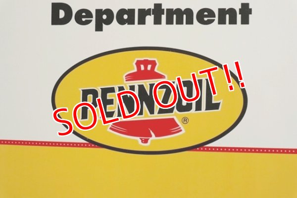 画像2: dp-191101-28 Pennzoil / 1990's W-side Plastic Sign "WELCOME"