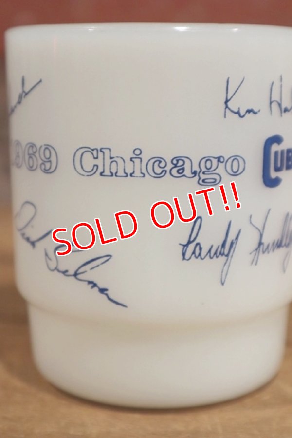 画像4: kt-191201-03 Chicago Cubs 1969 Battery / Fire King 1960's Mug