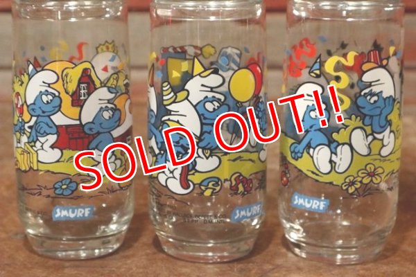 画像5: gs-191201-01 Smurfs / Hardee's 1983 Promotion Glass Complete Set