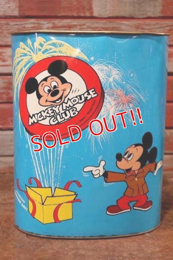 画像1: ct-191211-35 Mickey Mouse Club / Cheinco 1970's Trash Box