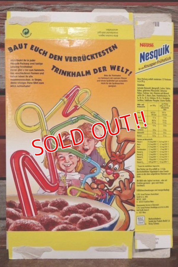 画像3: ct-191211-52 Nestlé / Quik Bunny 1990's Nesquik Cereal Box