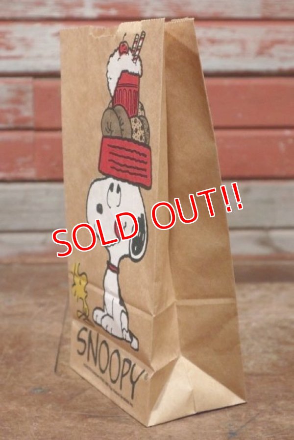 画像4: ct-191211-31 Snoopy / 1980's Paper Lunch Bags
