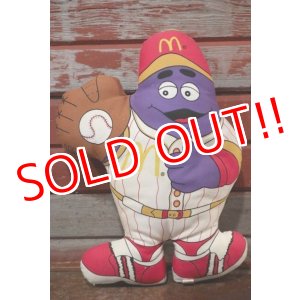 画像: ct-191211-08 McDonald's / Grimace 1988 Pillow Doll "Baseball"