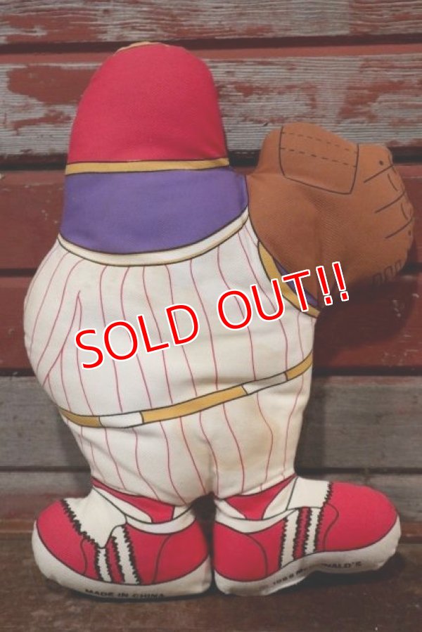 画像4: ct-191211-08 McDonald's / Grimace 1988 Pillow Doll "Baseball"