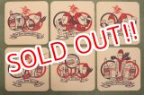 画像: ct-200101-28 【PRICE DOWN!!】Budweiser / BUD MAN 1970's-1980's Coaster Set