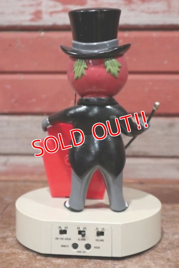 画像7: ct-200101-11 HEINZ / Mr.Aristocrat Tomato Man 1987 Talking Alarm Clock