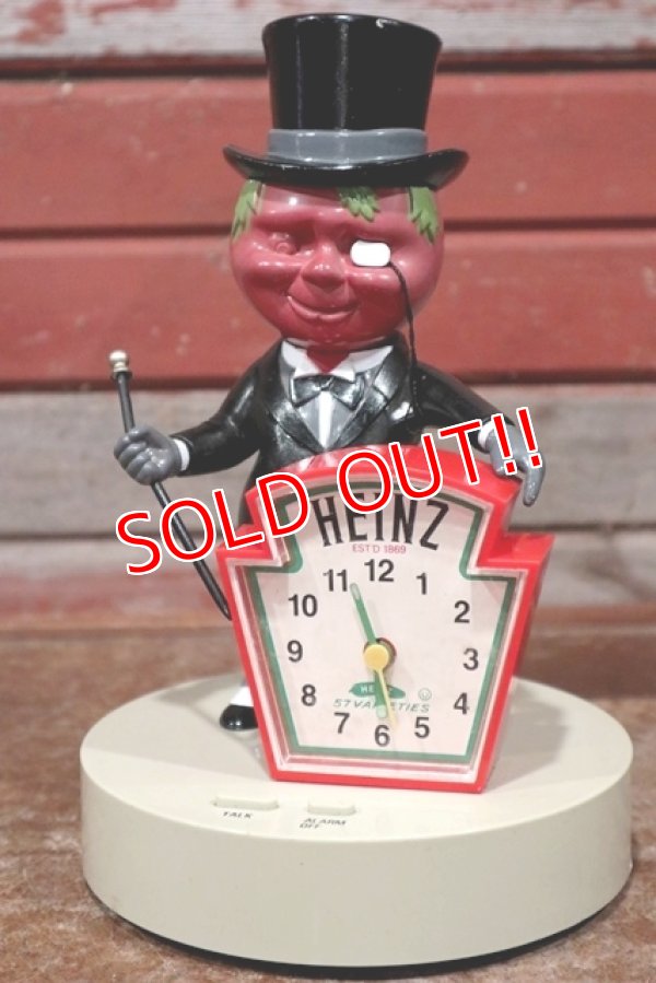 画像1: ct-200101-11 HEINZ / Mr.Aristocrat Tomato Man 1987 Talking Alarm Clock