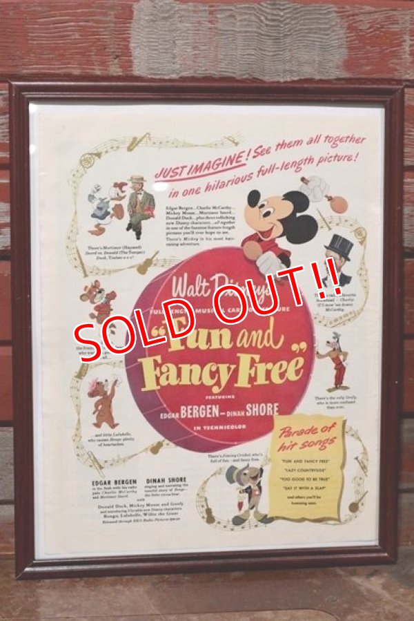 画像1: ct-200101-51 Walt Disney's / Fun and Fancy Free 1940's Advertisement
