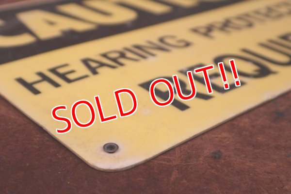 画像5: dp-200101-09 CAUTION / HEARING PROTECTION REQUIRED Sign