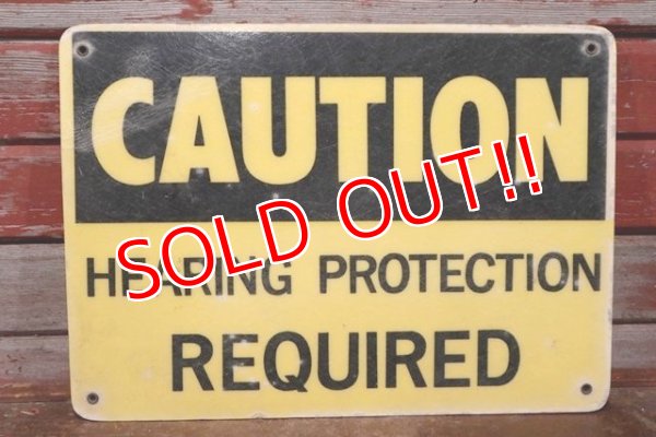 画像1: dp-200101-09 CAUTION / HEARING PROTECTION REQUIRED Sign