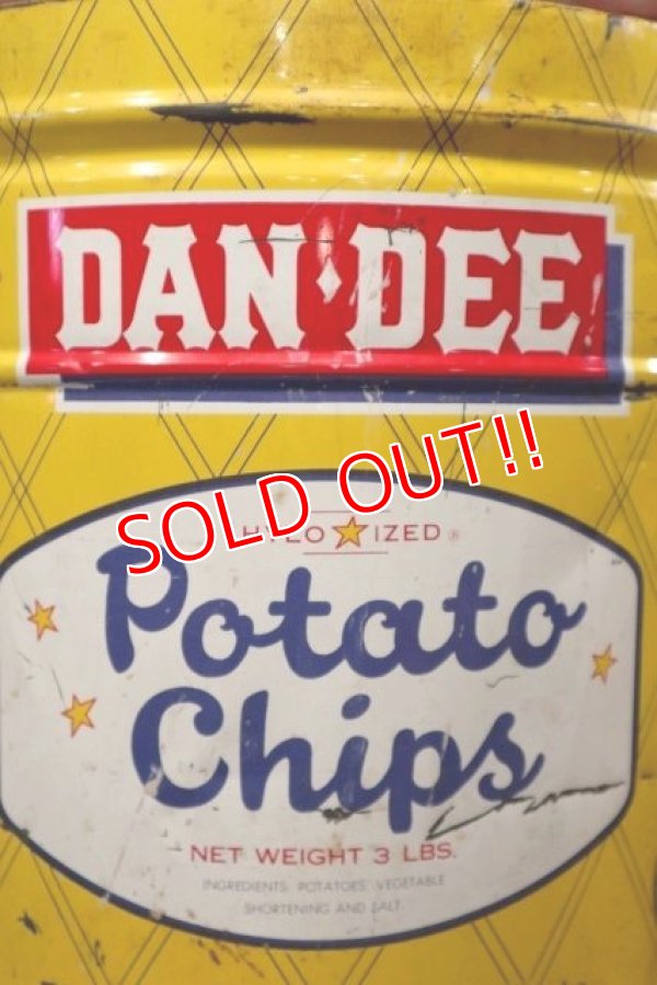 画像2: dp-191211-89 DAN・DEE / 1960's Potato Chips Can