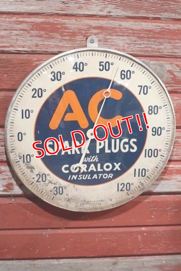 画像1: nt-200130-01 AC Spark Plugs / 1940's-early 1950's Thermometer