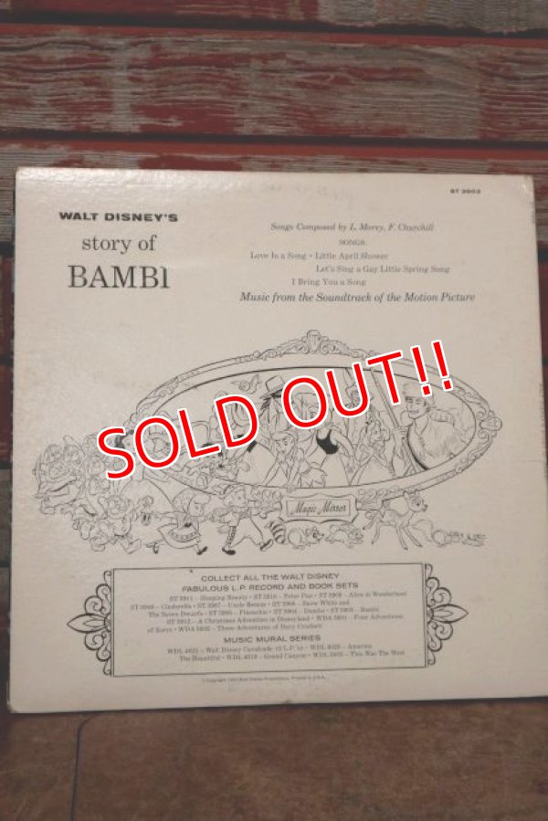 画像7: ct-191211-65 Bambi / 1960's Record and Book