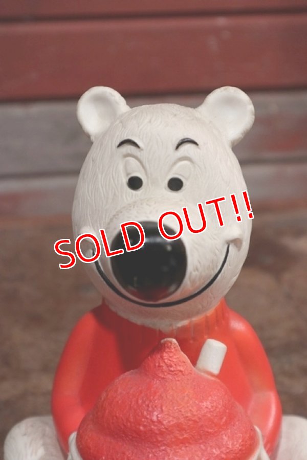 画像2: ct-200201-03 Icee Bear / 1970'sSoft Vinyl Coin Bank