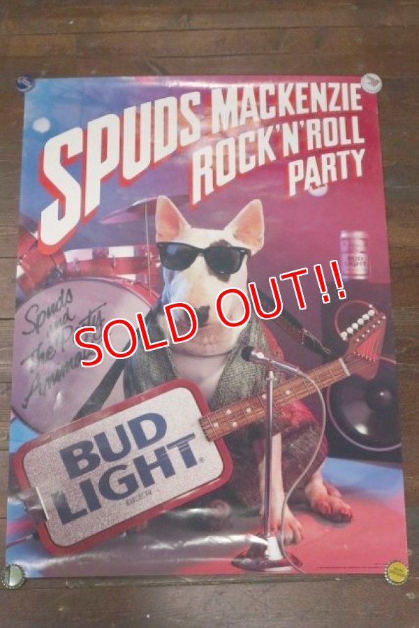 画像1: ct-200201-21 BUD LIGHT / Spuds Mackenzie 1987 Poster