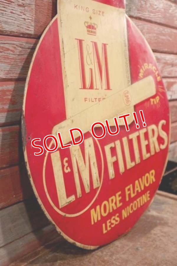 画像6: dp-190605-04 L&M Cigarette / 1950's Metal Sign