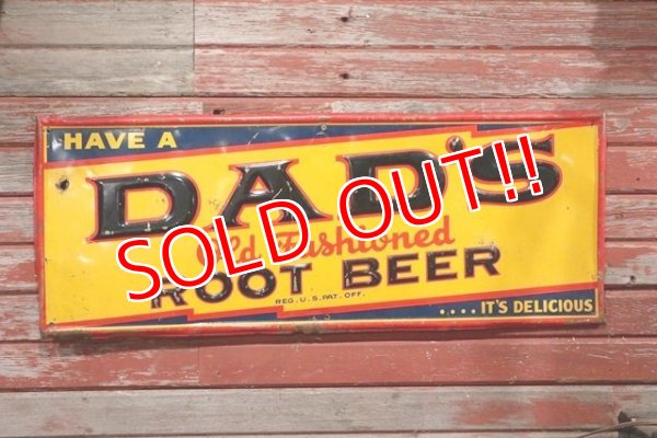 画像2: dp-190605-04 DAD'S ROOT BEER / 1950's Metal Sign