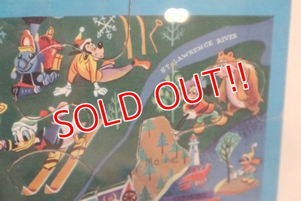 画像7: ct-200101-53 Walt Disney's / 1960's Pictorial Map Puzzle