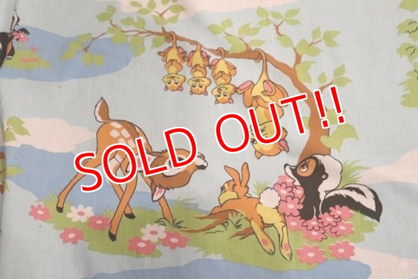 画像6: ct-200201-74 Bambi / 1970's Flat Sheet (Twin)