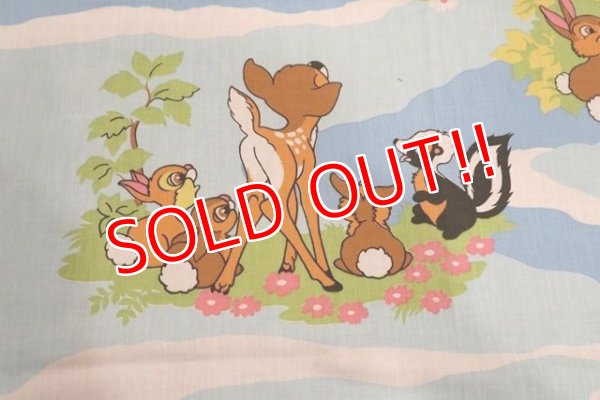 画像5: ct-200201-74 Bambi / 1970's Flat Sheet (Twin)