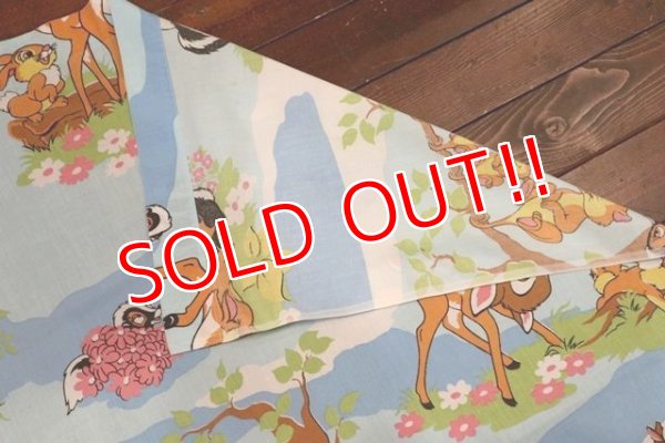 画像8: ct-200201-74 Bambi / 1970's Flat Sheet (Twin)