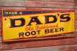 画像1: dp-190605-04 DAD'S ROOT BEER / 1950's Metal Sign