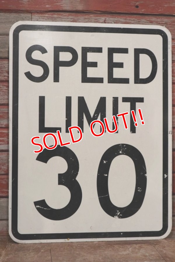 画像1: dp-200201-29 Road Sign "SPEED LIMIT 30 "