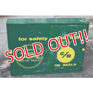 画像: dp-200301-03 OIL SEALS / Vintage Metal Cabinet