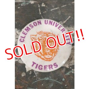 画像: dp-200301-06 Clemson University Tigers / Vintage College Pinback