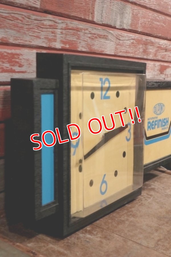 画像7: dp-200301-04 DU PONT / 1980's Lighted Sign Clock