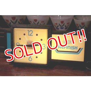 画像: dp-200301-04 DU PONT / 1980's Lighted Sign Clock