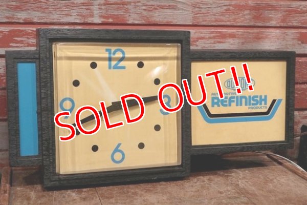 画像2: dp-200301-04 DU PONT / 1980's Lighted Sign Clock