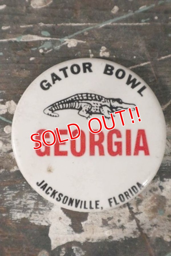 画像1: dp-200301-07 GATOR BOWL GEORGIA / Vintage College Pinback