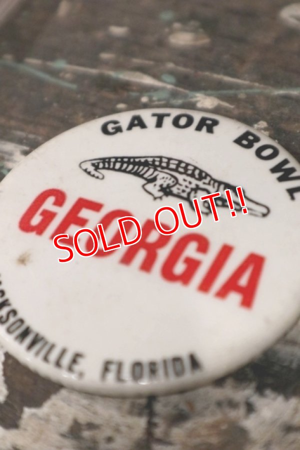 画像2: dp-200301-07 GATOR BOWL GEORGIA / Vintage College Pinback