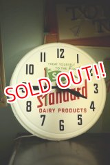 画像: dp-200301-05 STANDARD Dairy Products / Vintage Light-Up Sign Clock