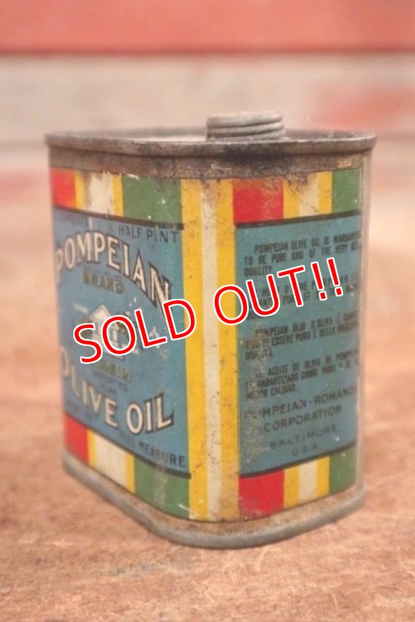 画像2: dp-200301-16 POMPEIAN / Vintage OLIVE OIL Can