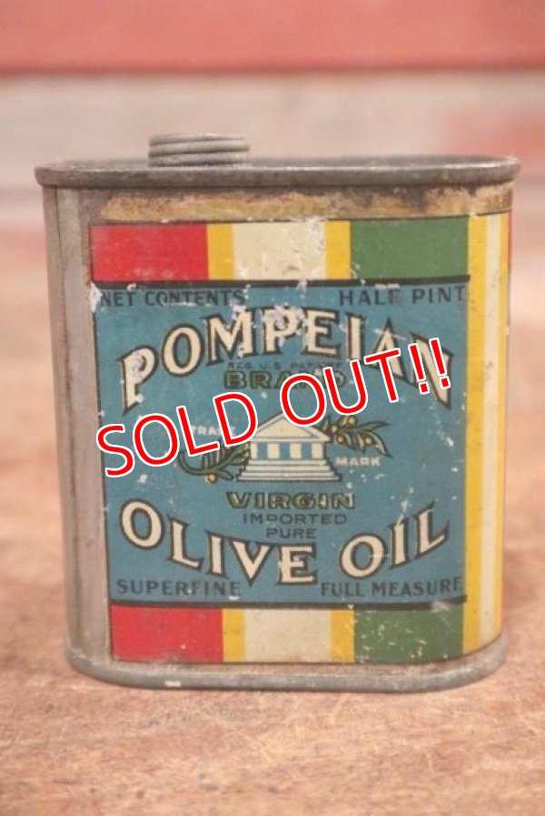 画像4: dp-200301-16 POMPEIAN / Vintage OLIVE OIL Can