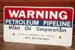 画像1: dp-200301-49 Mobil Oil Corporation / WARNING Sign