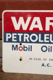 画像2: dp-200301-49 Mobil Oil Corporation / WARNING Sign
