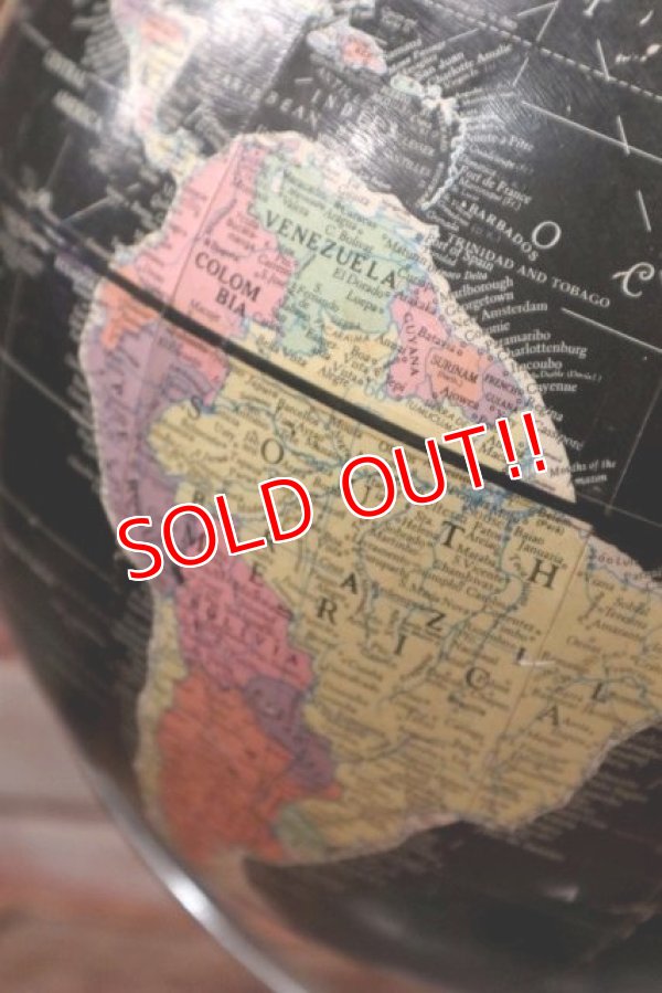 画像2: dp-200301-43 1970's Black Ocean Globe