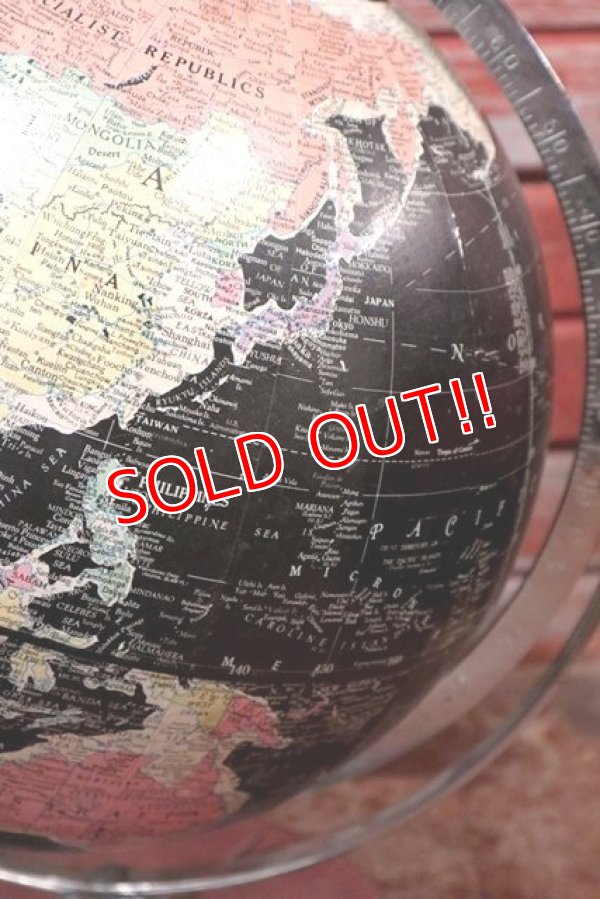 画像5: dp-200301-43 1970's Black Ocean Globe