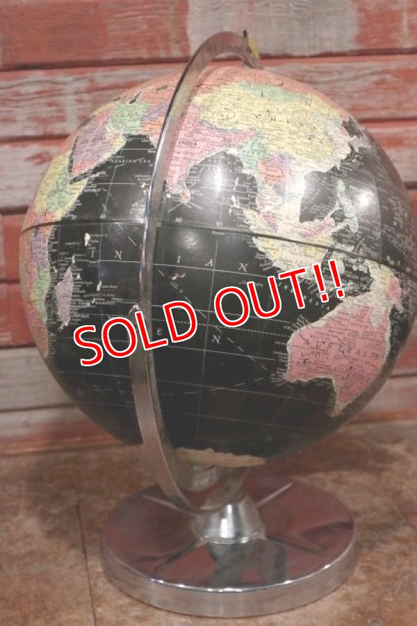 画像6: dp-200301-43 1970's Black Ocean Globe