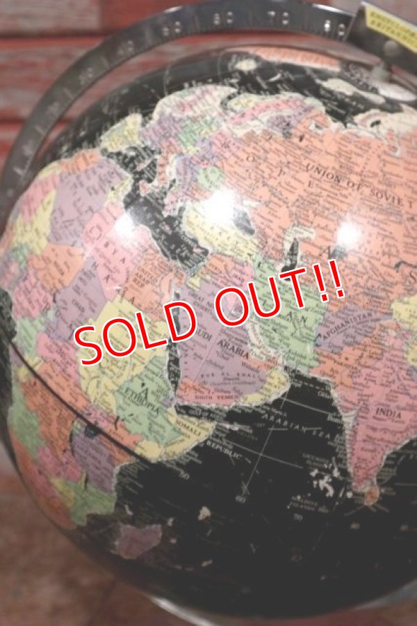 画像4: dp-200301-43 1970's Black Ocean Globe