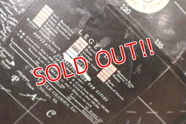 画像8: dp-200301-43 1970's Black Ocean Globe