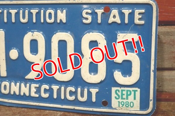画像3: dp-200301-53 License Plate / 1980's CONNECTICUT