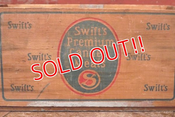 画像2: dp-200301-29 Swift's Canned Meats / Vintage Wood Box
