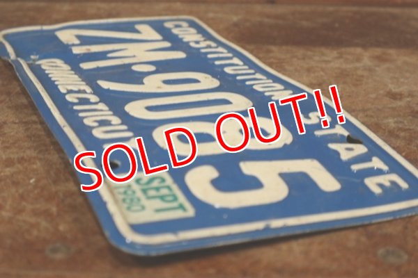 画像5: dp-200301-53 License Plate / 1980's CONNECTICUT