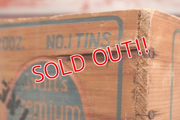 画像6: dp-200301-29 Swift's Canned Meats / Vintage Wood Box