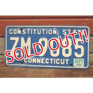画像: dp-200301-53 License Plate / 1980's CONNECTICUT