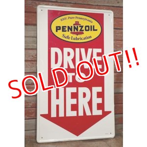 画像: dp-200301-57 PENNZOIL / 1966 Metal Sign